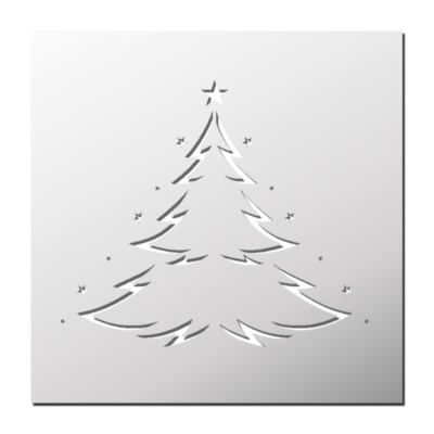 Pochoir Sapin de Noël