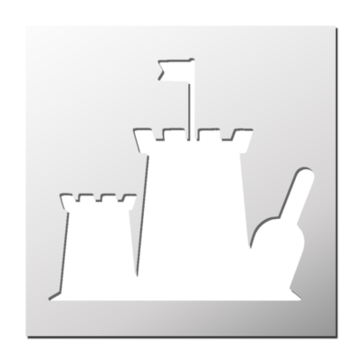 Pochoir Château de sable