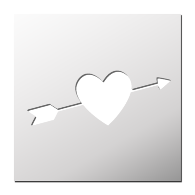 Pochoir Flèche Coeur