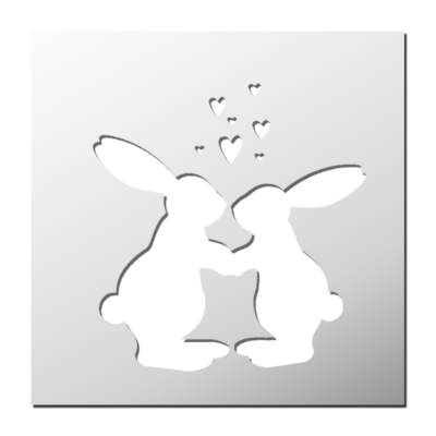 Pochoir Lapins