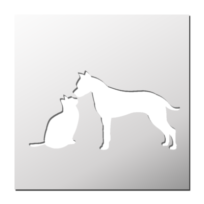 Pochoir Chien Chat