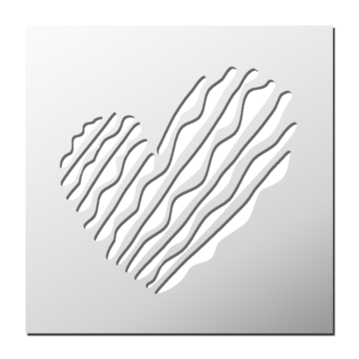 Pochoir Coeur design