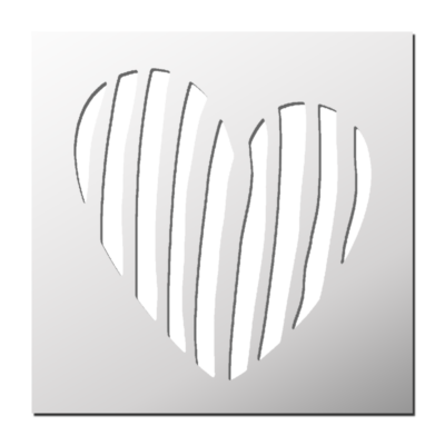 Pochoir Coeur Zébré