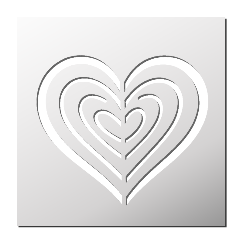 Pochoir Coeur Pochoir Coeur