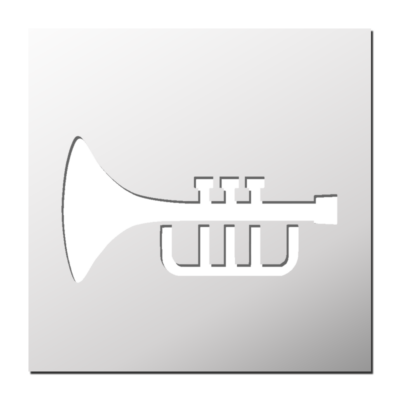 Pochoir Trompette
