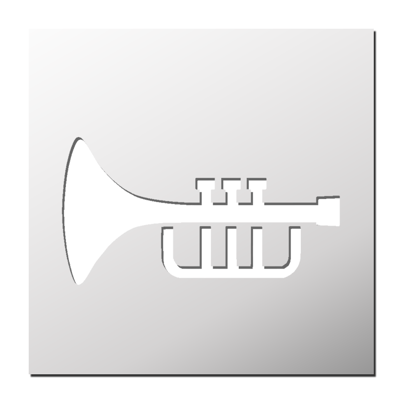 Pochoir Trompette Pochoir Trompette