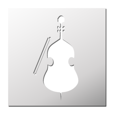 Pochoir Violoncelle