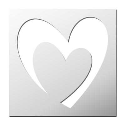 Pochoir Coeur