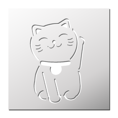 Pochoir Maneki Neko