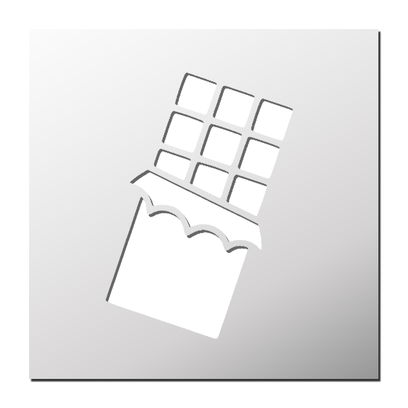 Pochoir Tablette de chocolat Pochoir Tablette de chocolat