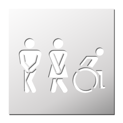 Pochoir Toilette
