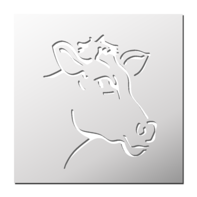 Pochoir Vache