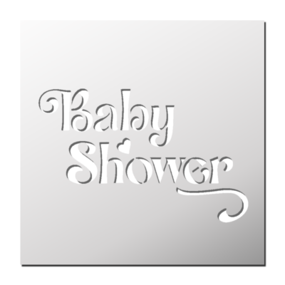 Pochoir Baby Shower