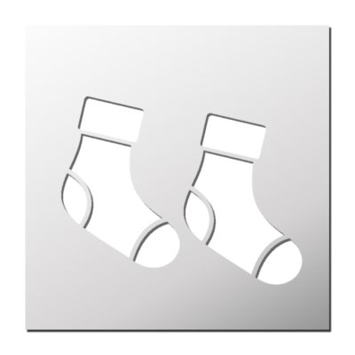 Pochoir Chaussettes