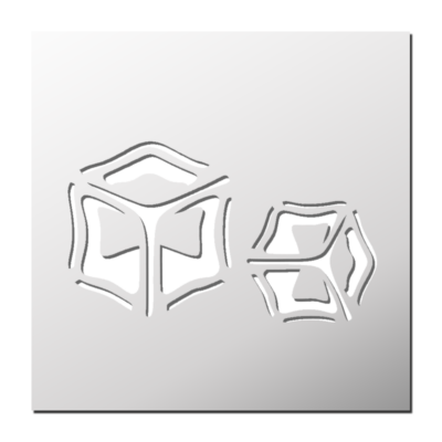 Pochoir Glaçons