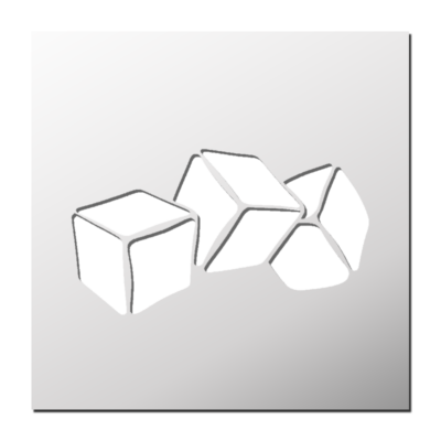 Pochoir Glaçons