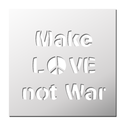 Pochoir Make Love not War