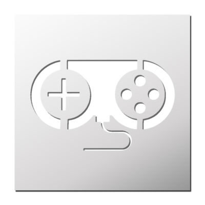 Pochoir Manette jeux vidéos