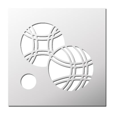 Pochoir Pétanque