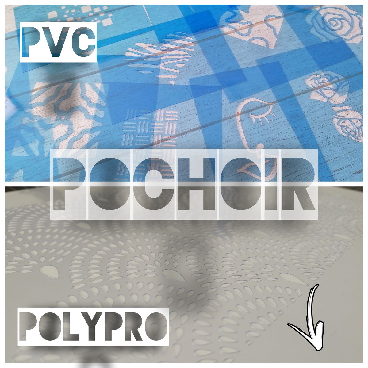 Pochoir PVC ou Polypropylène ? Comment bien choisir son type de pochoir