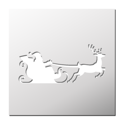 Pochoir Traineau Père Noël