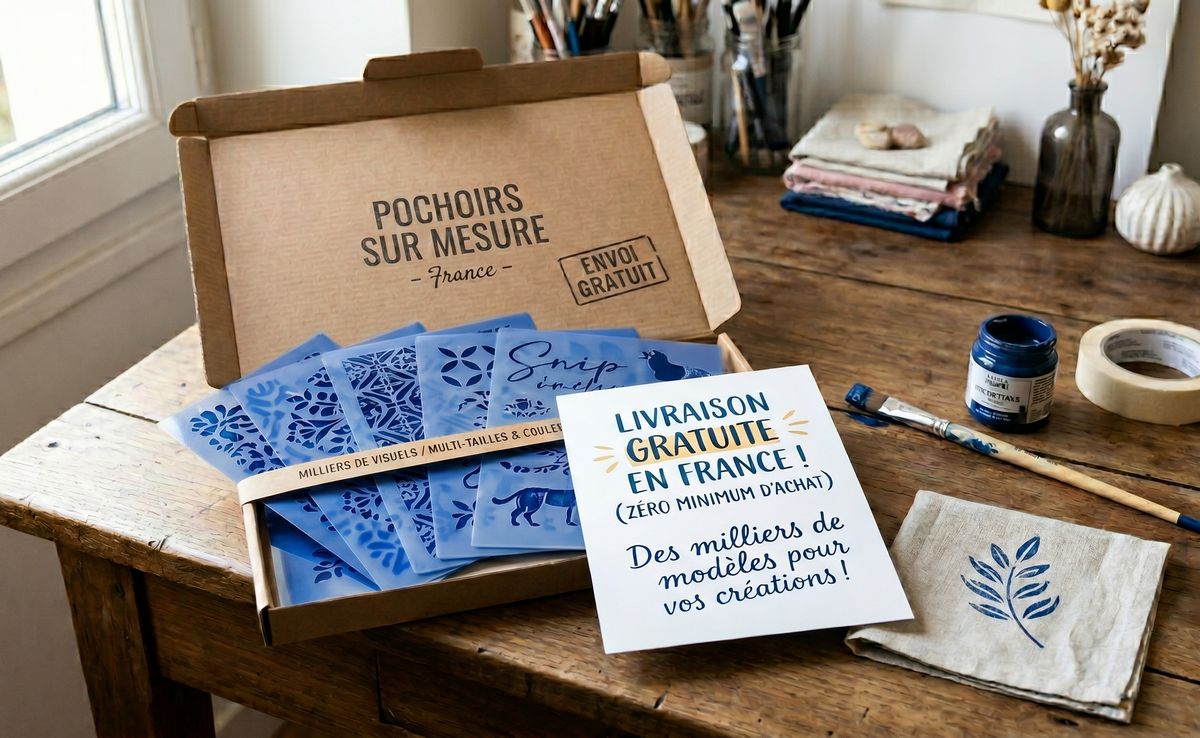 ALERTE BON PLAN ! 📦 Livraison Gratuite de vos pochoirs