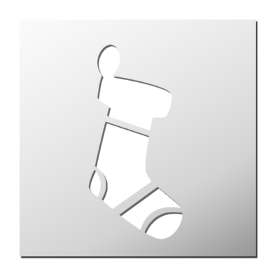 Pochoir Chaussette Noël