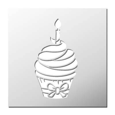 Pochoir Cupcake