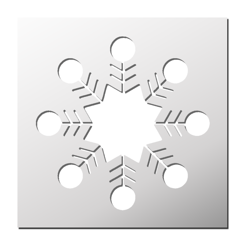 Pochoir Etoile de neige Pochoir Etoile de neige