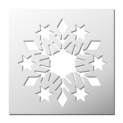 Pochoir Etoile de neige