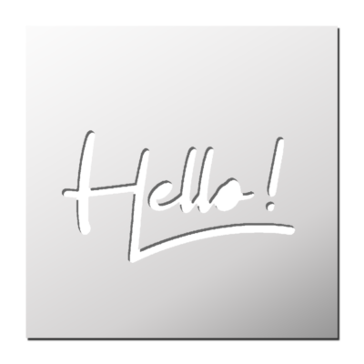 Pochoir Hello