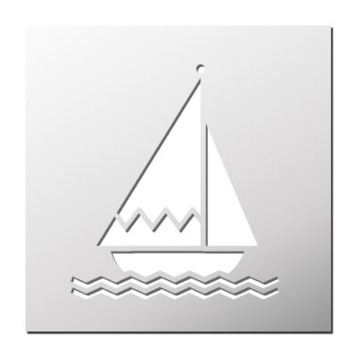 Pochoir Voilier