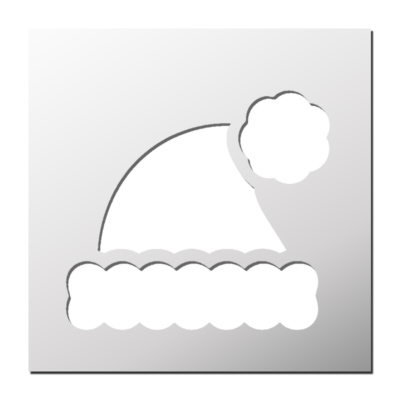 Pochoir Bonnet Père Noël