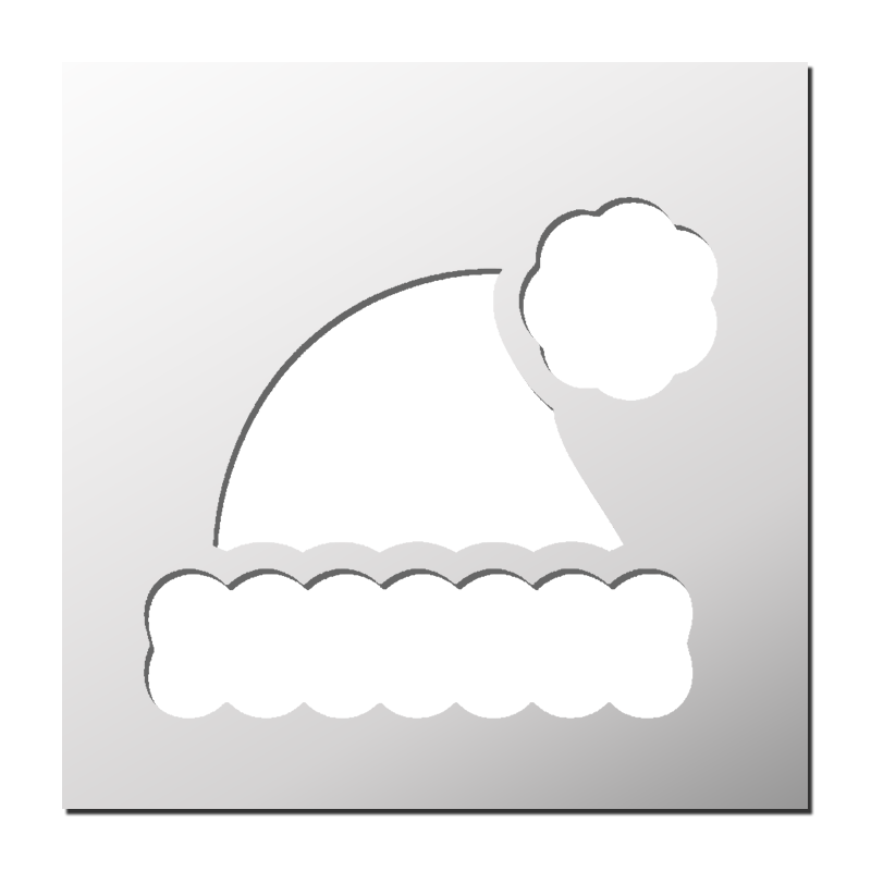 Pochoir Bonnet Père Noël Pochoir Bonnet Père Noël