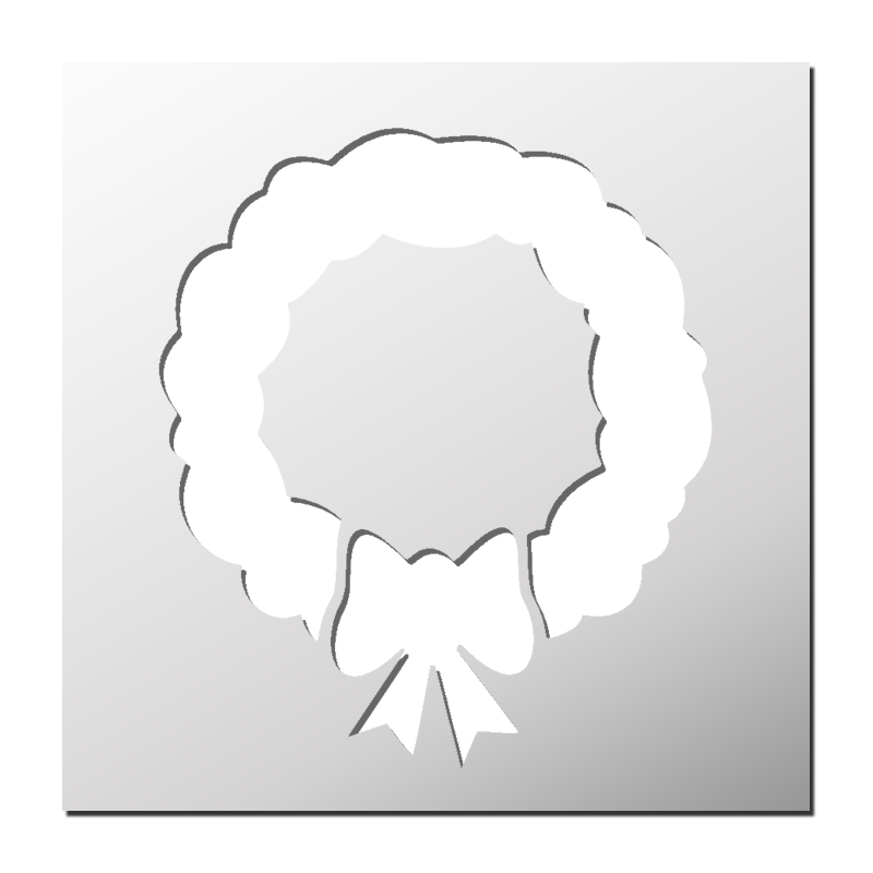 Pochoir Couronne Noël Pochoir Couronne Noël