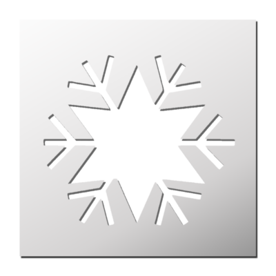 Pochoir Flocon de neige
