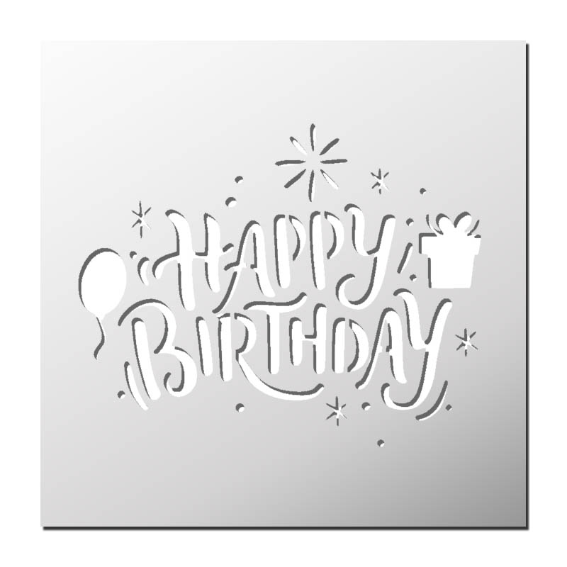 Pochoir Happy Birthday Pochoir Happy Birthday