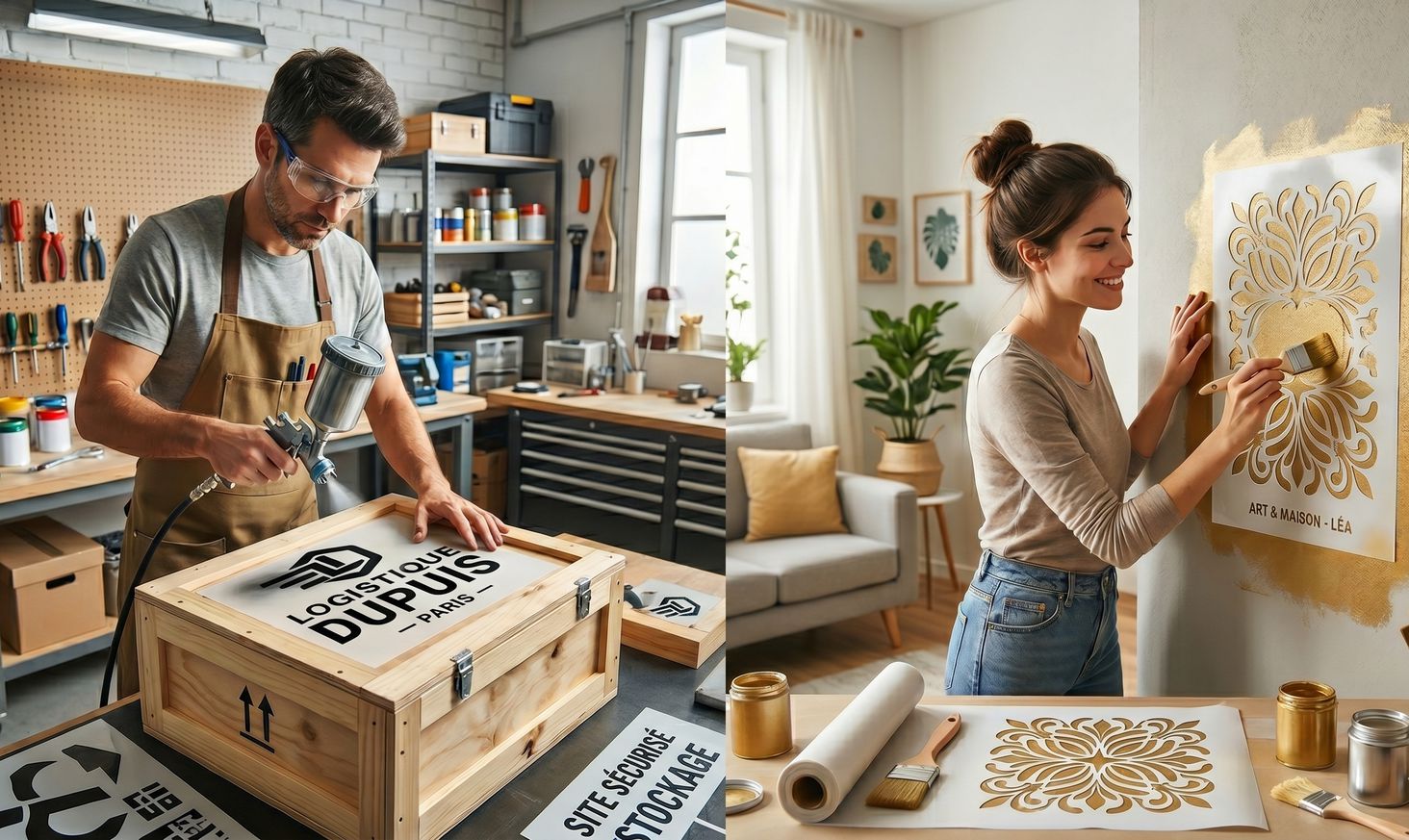Pochoir Personnalisé à la Demande pour les Pros et les Particuliers