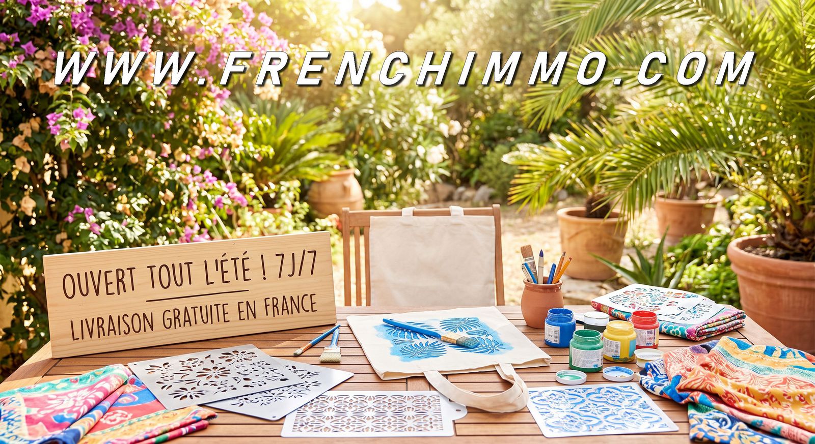 ☀️ Votre Boutique de Pochoirs : Ouverte TOUT l’Été ! ☀️