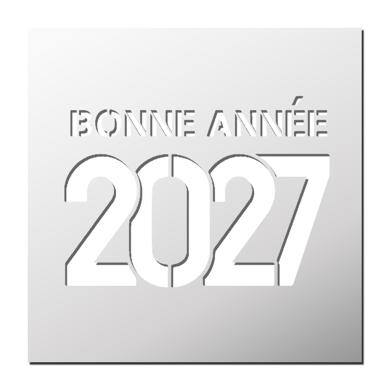 Pochoir Bonne Année 2027 Pochoir Bonne Année 2027