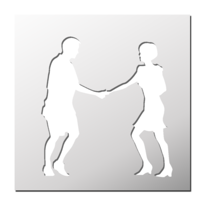 Pochoir Danseurs