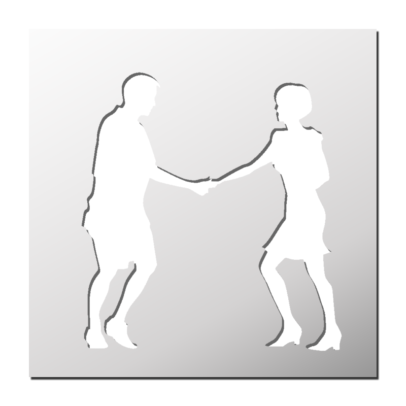 Pochoir Danseurs Pochoir Danseurs