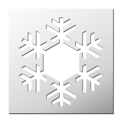 Pochoir Etoile de neige