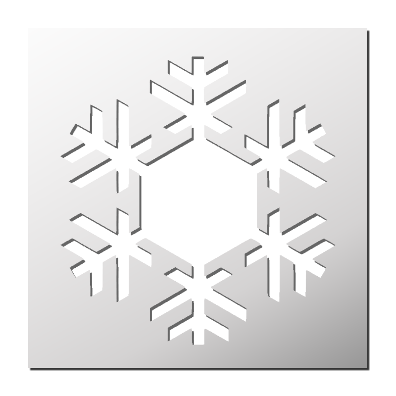 Pochoir Etoile de neige Pochoir Etoile de neige