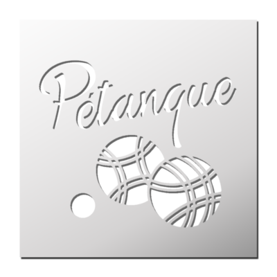 Pochoir Pétanque