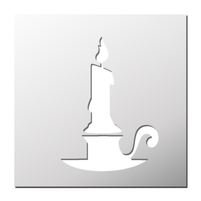 Pochoir Bougie