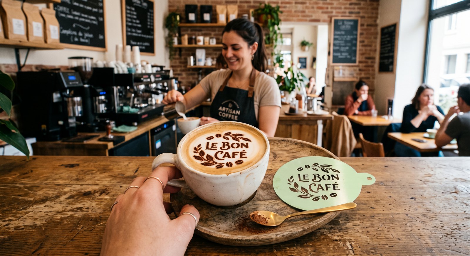 Pourquoi décorer vos cafés avec nos pochoirs sur-mesure ?