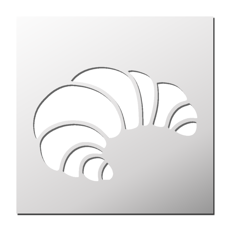 Pochoir Croissant Pochoir Croissant