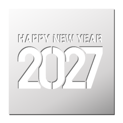 Pochoir Happy New Year 2027