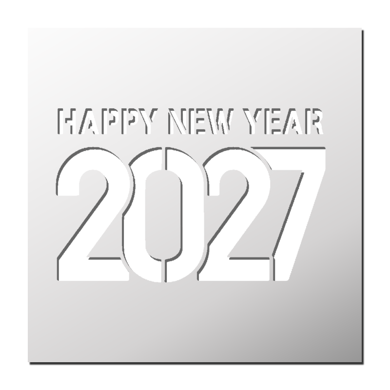 Pochoir Happy New Year 2027 Pochoir Happy New Year 2027